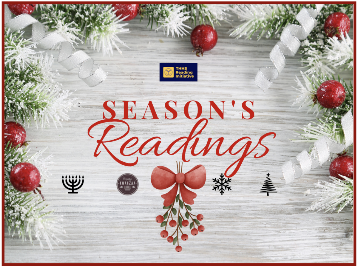 The Season's Readings poster. Image used with permission of the THHS Reading Initiative. 